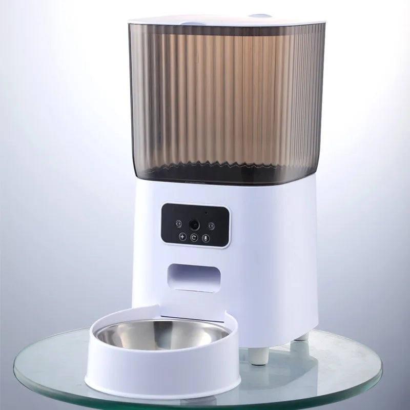 5L Dual-Bowl Smart Feeder – Camera & Voice Control