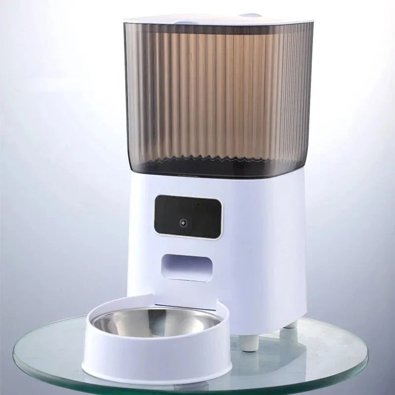 5L Dual-Bowl Smart Feeder – Camera & Voice Control